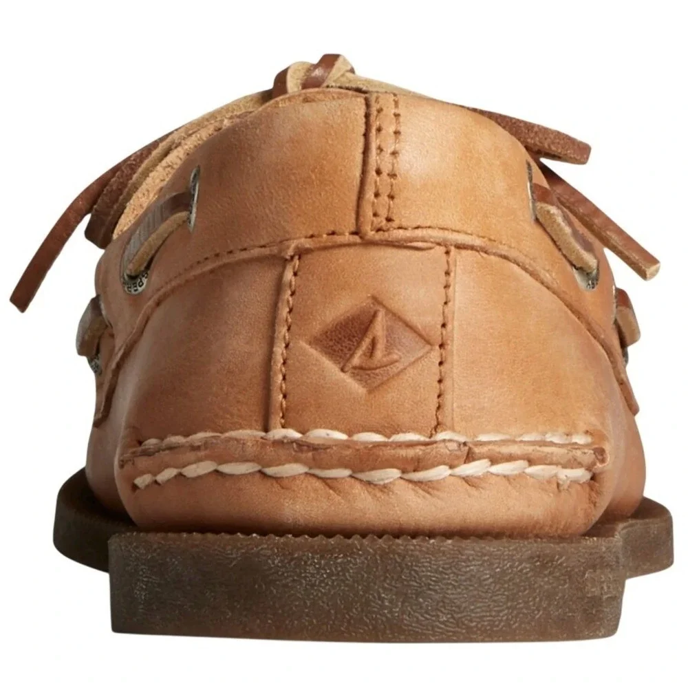 Sperry Authentic Original 2 Eye Boat Shoes Mens 10 Sahara Leather Tan NIB $110